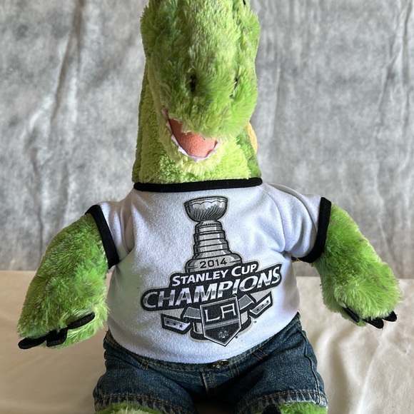 BUILD A BEAR SPINOSAURUS GREEN SPOTTED DINOSAUR 16” SOFT PLUSH - Picture 3 of 9